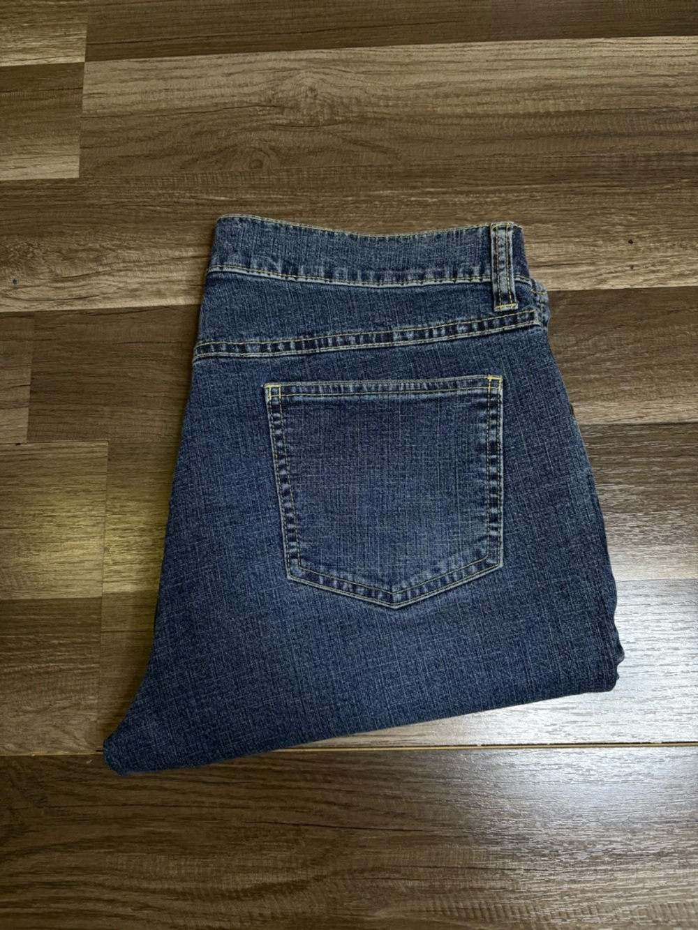 Rare VTG Old Navy Blue Straight Stretch Denim Jeans Women's Size 10